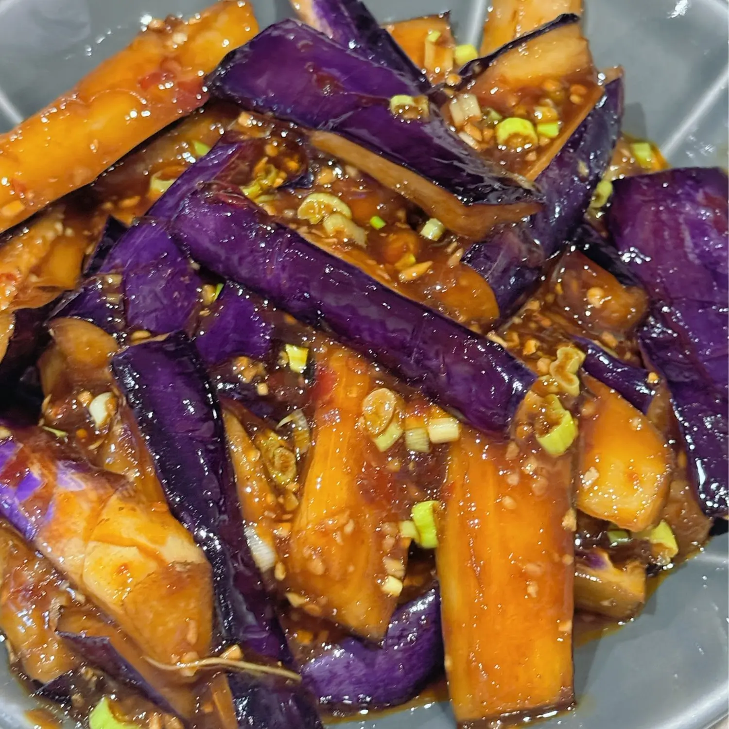 Eggplant in savory fish - flavored sauce at Spices Garden, a Chines Sichuan Restaurant in Fremont